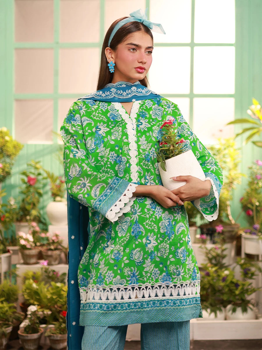 Salitex | Izel Lawn 24 | LUXURY LAWN EMBROIDERED SUIT by Salitex - Designer Dress - Type: Casuals - Available at Libayah - 100% Original