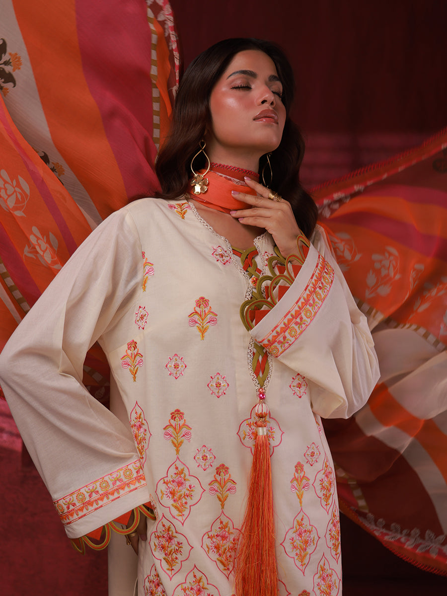Salitex | Zaria Luxury Lawn | A03 by Salitex - Designer Dress - Type: Luxury - Available at Libayah - 100% Original