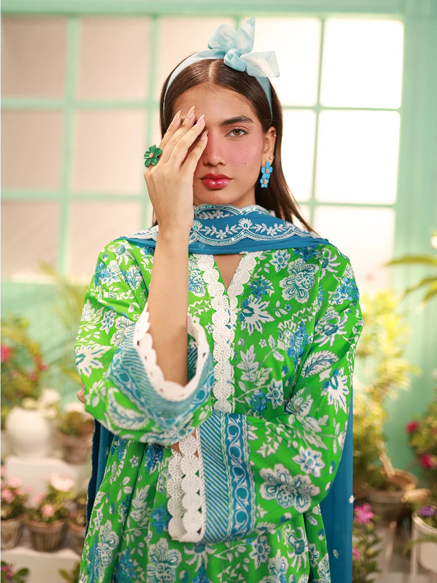 Salitex | Izel Lawn 24 | LUXURY LAWN EMBROIDERED SUIT by Salitex - Designer Dress - Type: Casuals - Available at Libayah - 100% Original