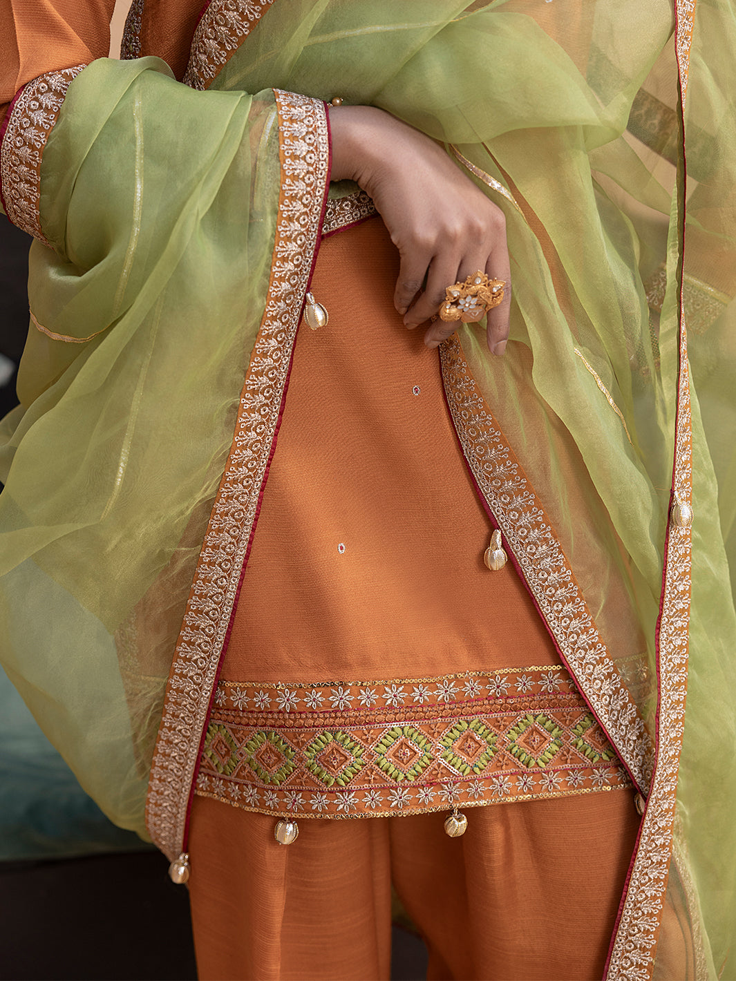 Hem Stitch | Raw Silk Edit 25 | Kashish by Hemstitch - Designer Dress - Type: Ladies Clothes - Available at Libayah - 100% Original