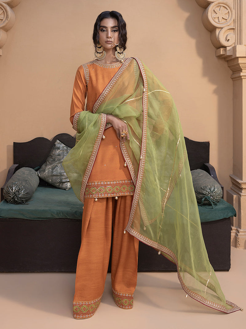 Hem Stitch | Raw Silk Edit 25 | Kashish by Hemstitch - Designer Dress - Type: Ladies Clothes - Available at Libayah - 100% Original