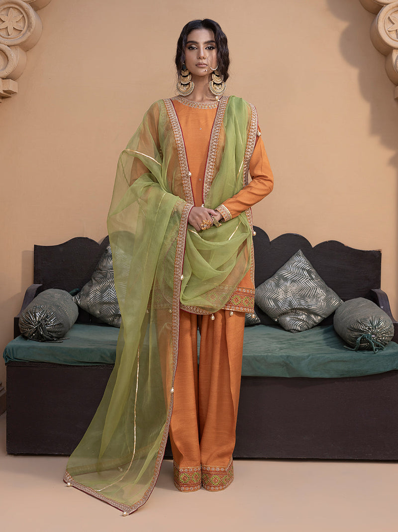 Hem Stitch | Raw Silk Edit 25 | Kashish by Hemstitch - Designer Dress - Type: Ladies Clothes - Available at Libayah - 100% Original