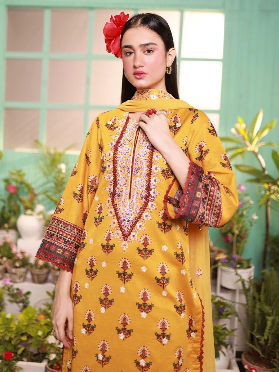 Salitex | Izel Lawn 24 | LUXURY LAWN EMBROIDERED SUIT by Salitex - Designer Dress - Type: Casuals - Available at Libayah - 100% Original