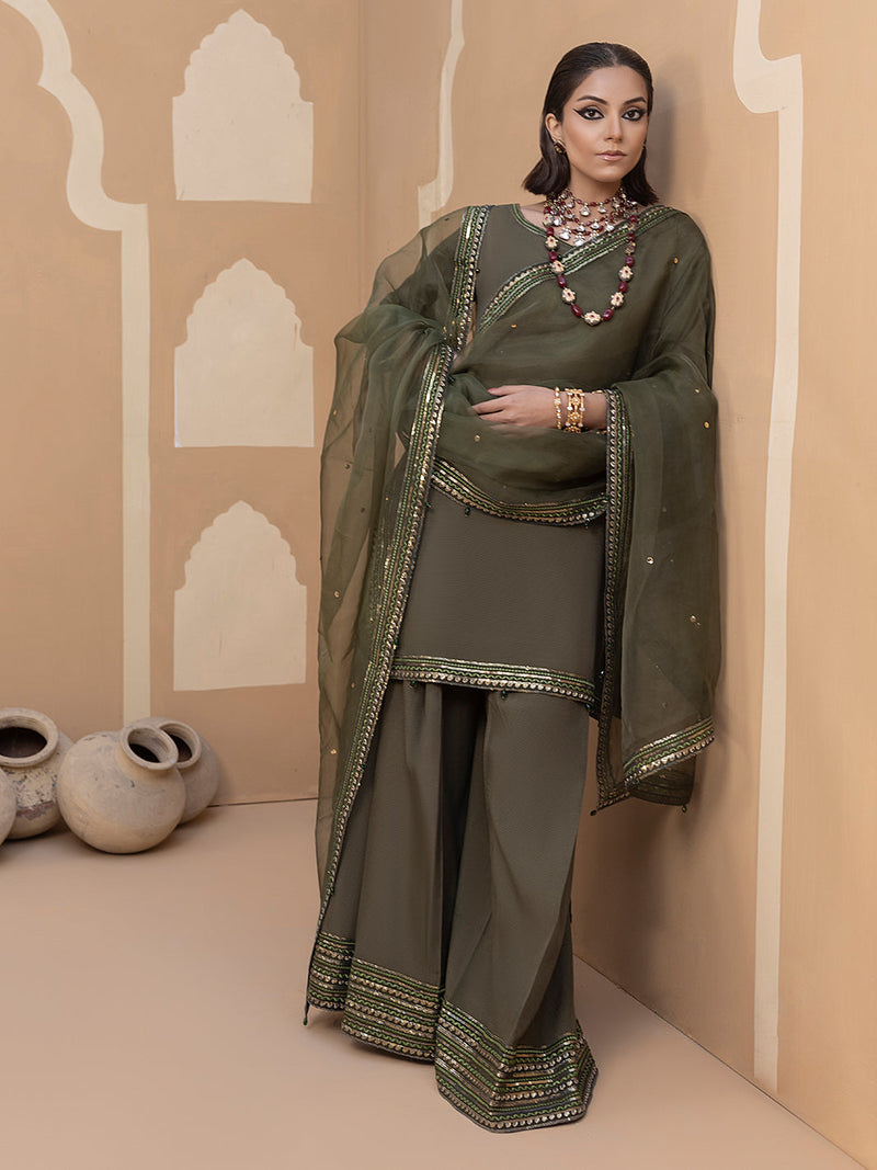 Hem Stitch | Raw Silk Edit 25 | Noor by Hemstitch - Designer Dress - Type: Ladies Clothes - Available at Libayah - 100% Original