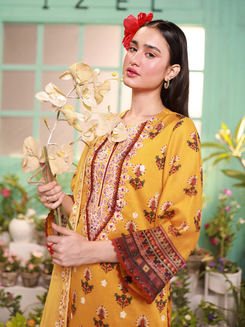 Salitex | Izel Lawn 24 | LUXURY LAWN EMBROIDERED SUIT by Salitex - Designer Dress - Type: Casuals - Available at Libayah - 100% Original