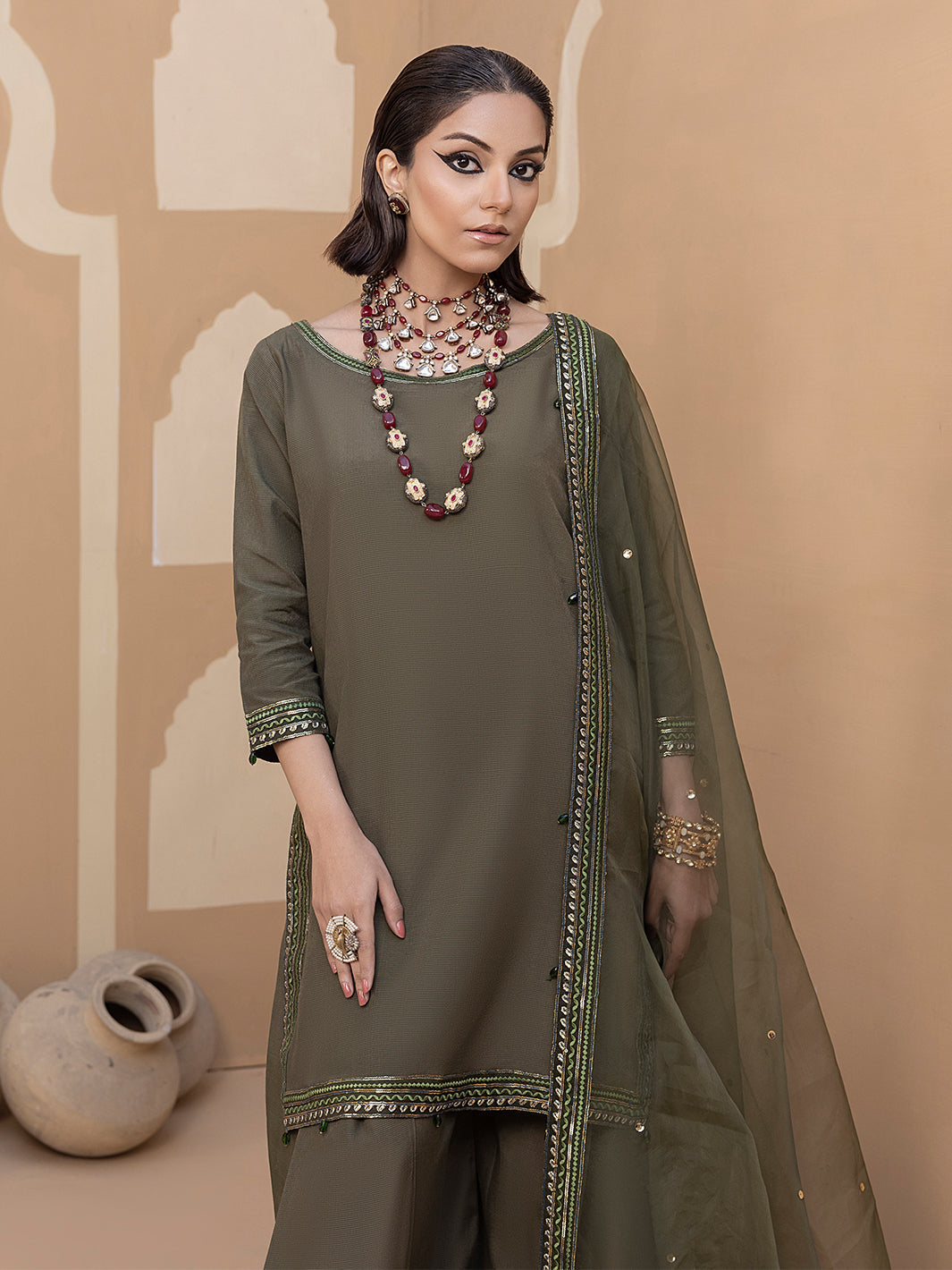 Hem Stitch | Raw Silk Edit 25 | Noor by Hemstitch - Designer Dress - Type: Ladies Clothes - Available at Libayah - 100% Original