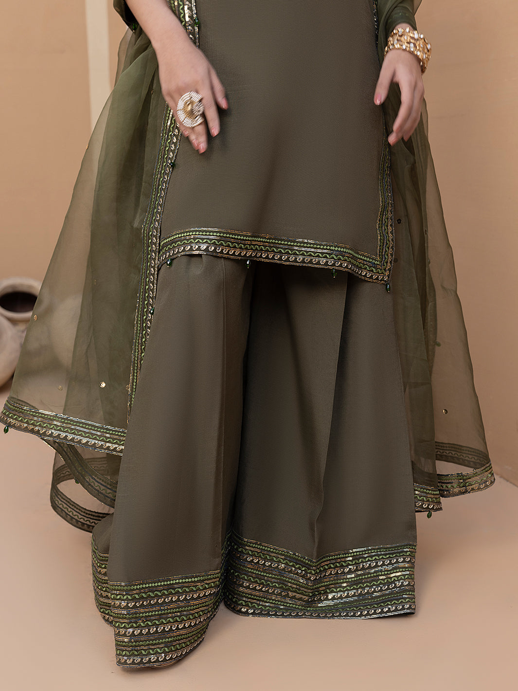 Hem Stitch | Raw Silk Edit 25 | Noor by Hemstitch - Designer Dress - Type: Ladies Clothes - Available at Libayah - 100% Original