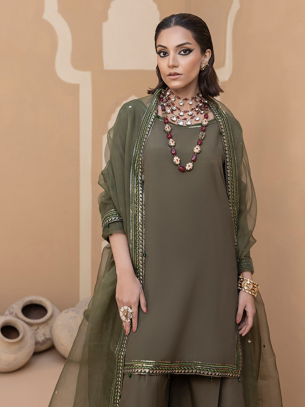 Hem Stitch | Raw Silk Edit 25 | Noor by Hemstitch - Designer Dress - Type: Ladies Clothes - Available at Libayah - 100% Original