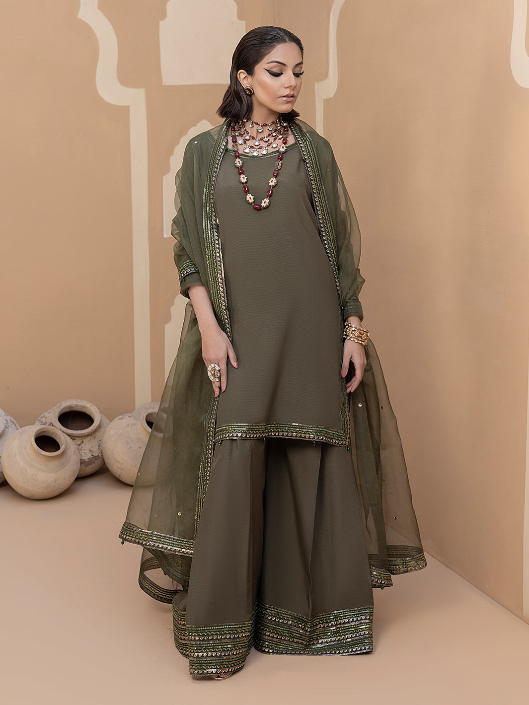 Hem Stitch | Raw Silk Edit 25 | Noor by Hemstitch - Designer Dress - Type: Ladies Clothes - Available at Libayah - 100% Original