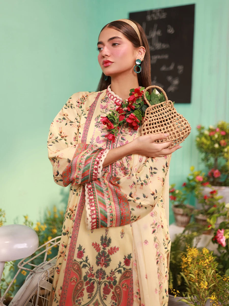Salitex | Izel Lawn 24 | LUXURY LAWN EMBROIDERED SUIT by Salitex - Designer Dress - Type: Casuals - Available at Libayah - 100% Original