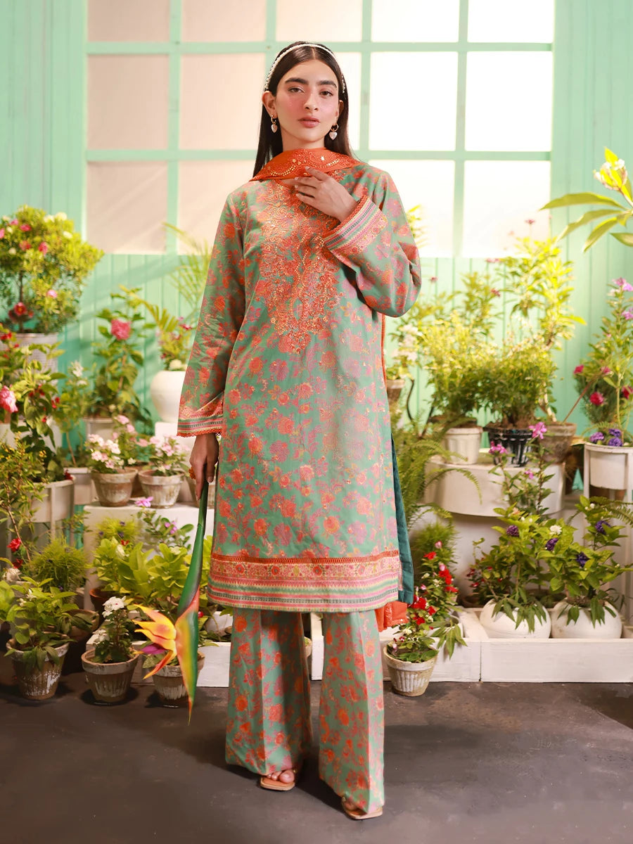 Salitex | Izel Lawn 24 | LUXURY LAWN EMBROIDERED SUIT by Salitex - Designer Dress - Type: Casuals - Available at Libayah - 100% Original