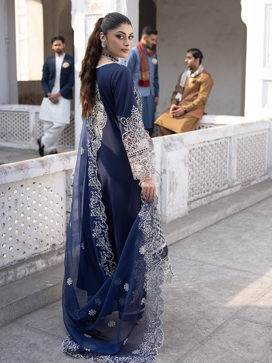 Mahnur | Mahrukh Luxury Lawn 24 | DUSK by Mahnur - Designer Dress - Type: Ladies Clothes - Available at Libayah - 100% Original