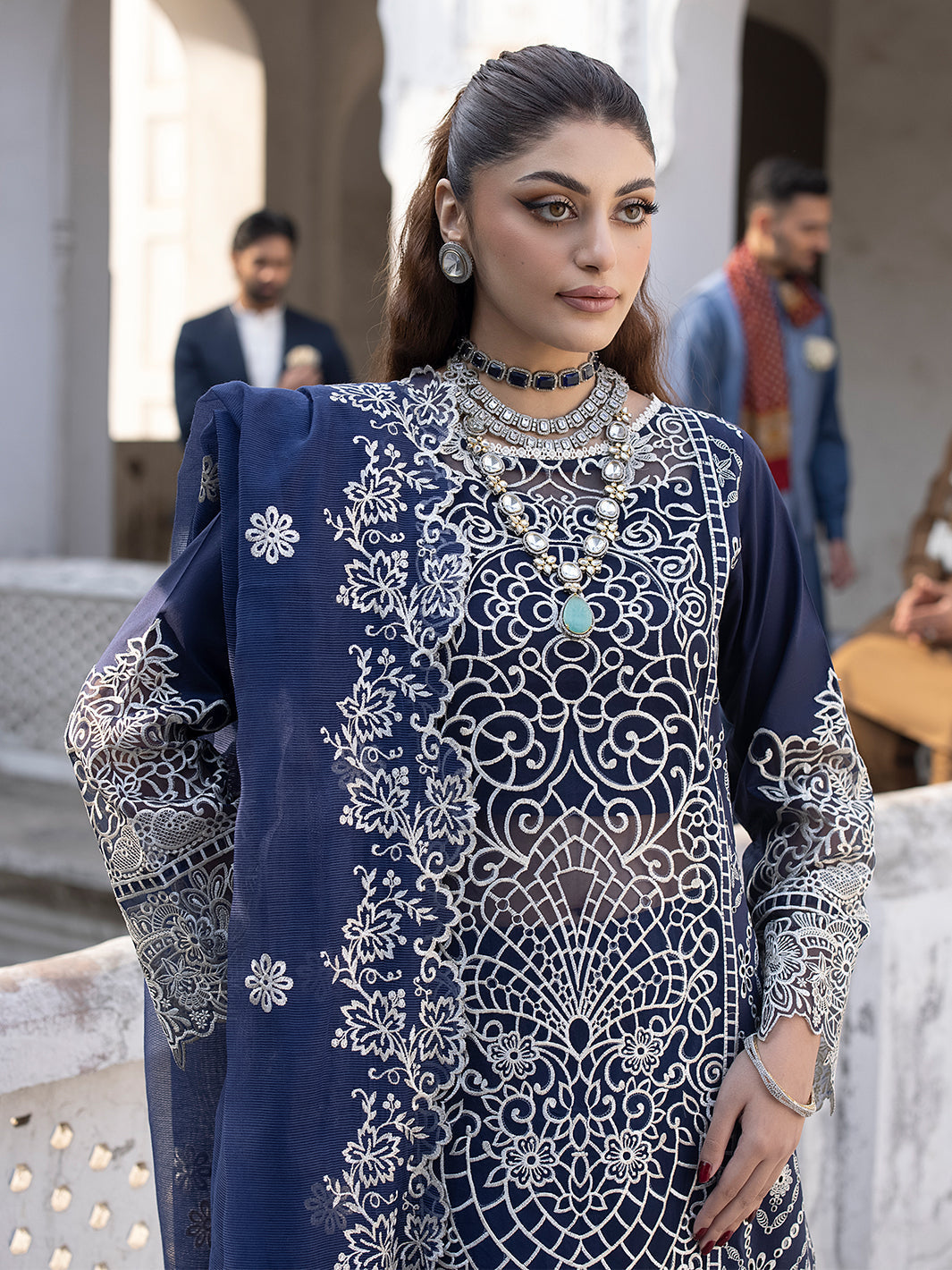 Mahnur | Mahrukh Luxury Lawn 24 | DUSK by Mahnur - Designer Dress - Type: Ladies Clothes - Available at Libayah - 100% Original