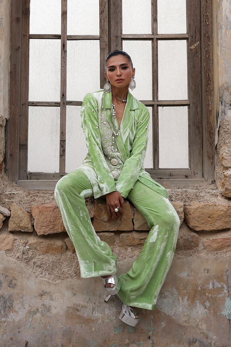 Wardha Saleem | Pure Velvet 25 | Koa - Designer Dress - Type : Ladies Clothes - Available at Libayah - 100% Original