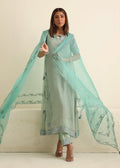 Umsha | Luxury Pret | MISTY SKY BLUE by Umsha - Designer Dress - Type: Ladies Clothes - Available at Libayah - 100% Original