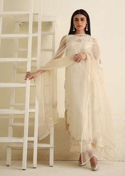 Umsha | Luxury Pret | IVORY LOVE by Umsha - Designer Dress - Type: Ladies Clothes - Available at Libayah - 100% Original