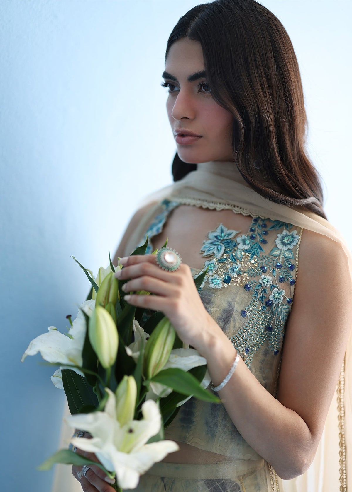 Umsha | Luxury Pret | QUEEN PEACOCK by Umsha - Designer Dress - Type: Ladies Clothes - Available at Libayah - 100% Original