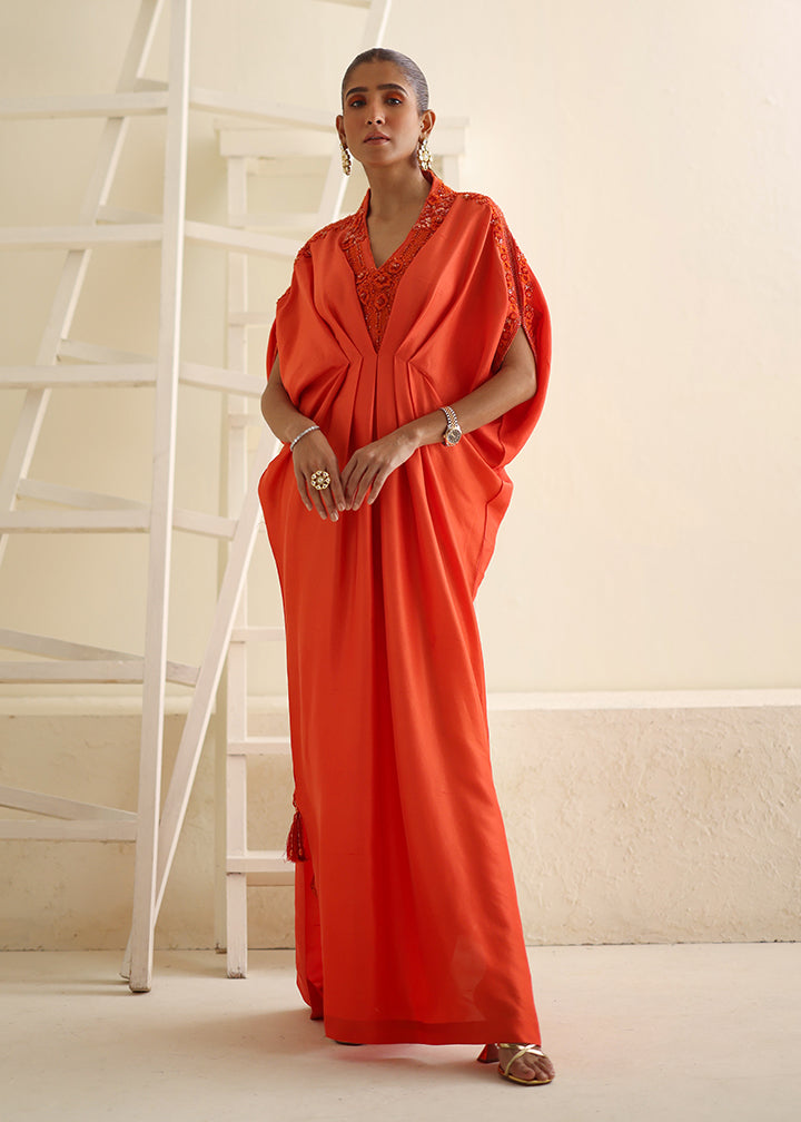 Umsha | Luxury Pret | IT ORANGE by Umsha - Designer Dress - Type: Ladies Clothes - Available at Libayah - 100% Original