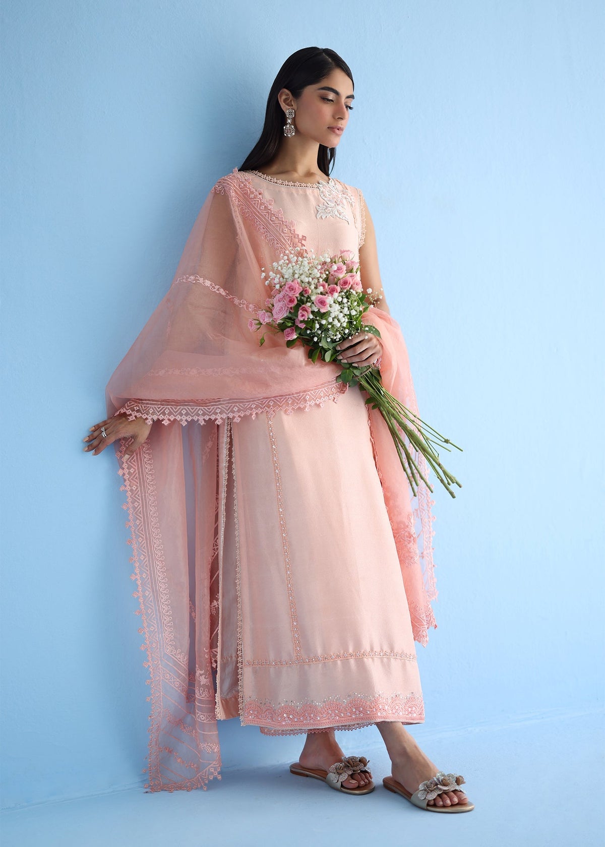 Umsha | Luxury Pret | CORAL WAVES by Umsha - Designer Dress - Type: Ladies Clothes - Available at Libayah - 100% Original
