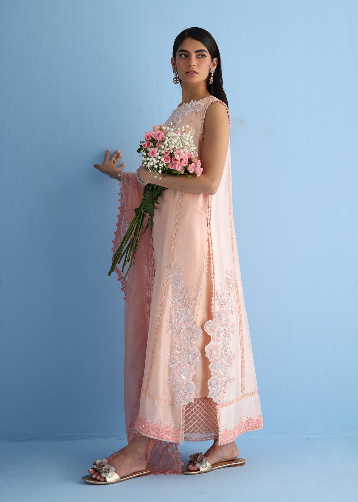 Umsha | Luxury Pret | CORAL WAVES by Umsha - Designer Dress - Type: Ladies Clothes - Available at Libayah - 100% Original