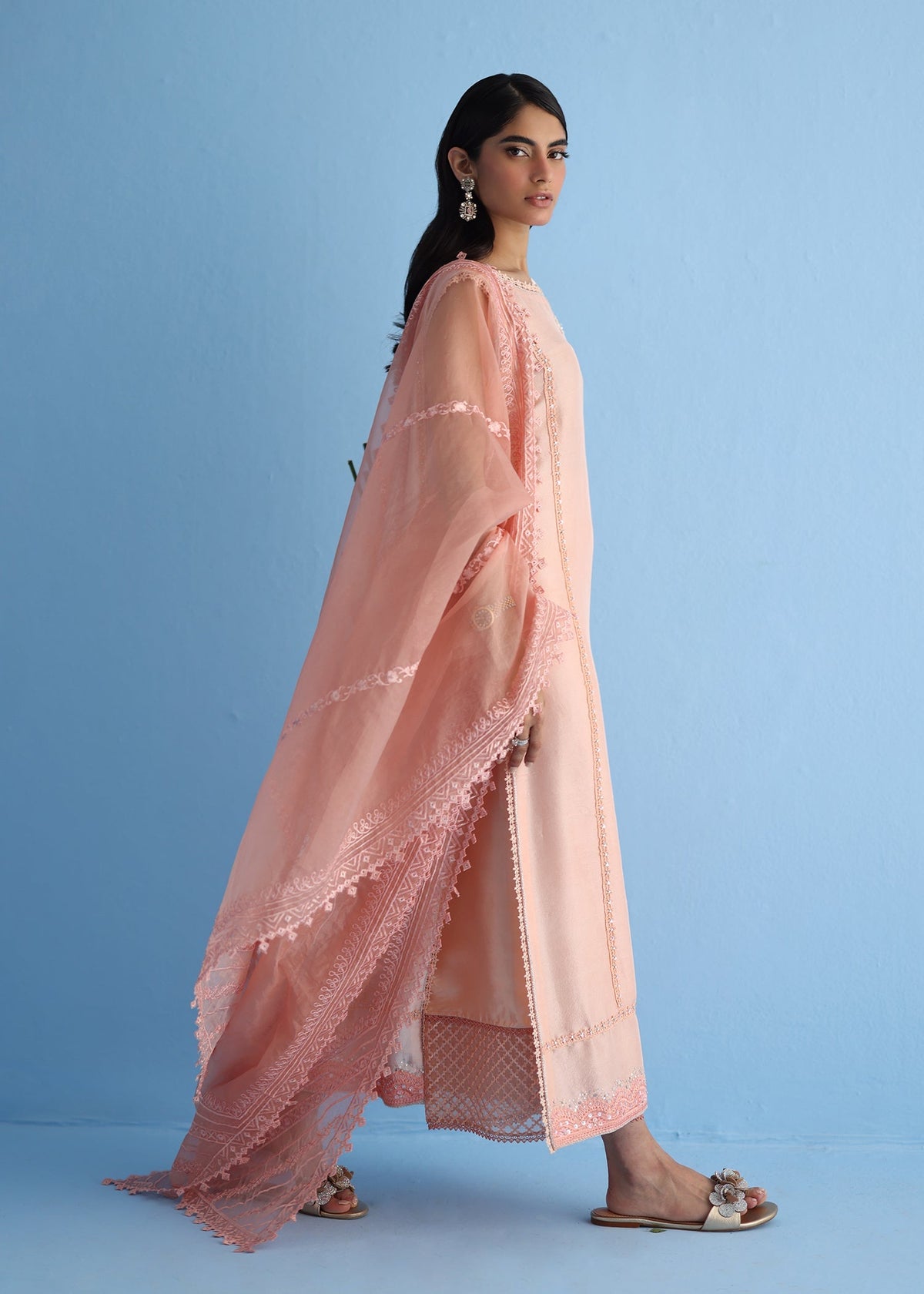 Umsha | Luxury Pret | CORAL WAVES by Umsha - Designer Dress - Type: Ladies Clothes - Available at Libayah - 100% Original