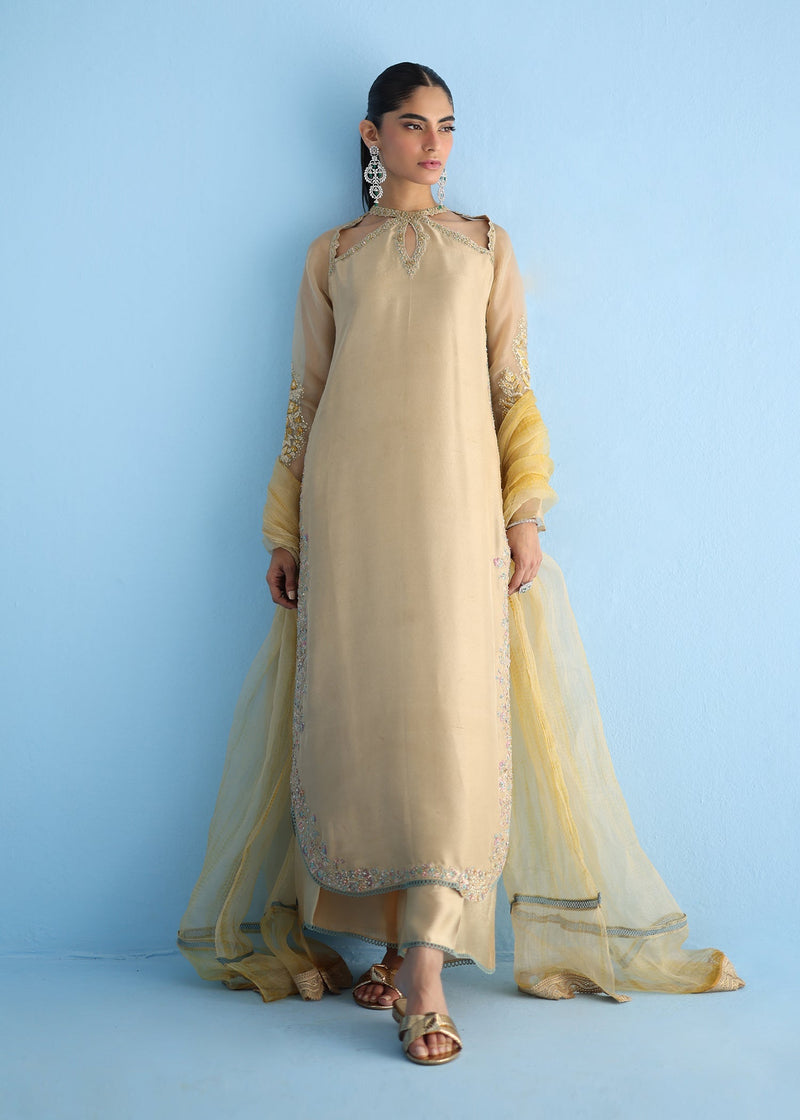 Umsha | Luxury Pret | SEA GOLD TREASURE by Umsha - Designer Dress - Type: Ladies Clothes - Available at Libayah - 100% Original