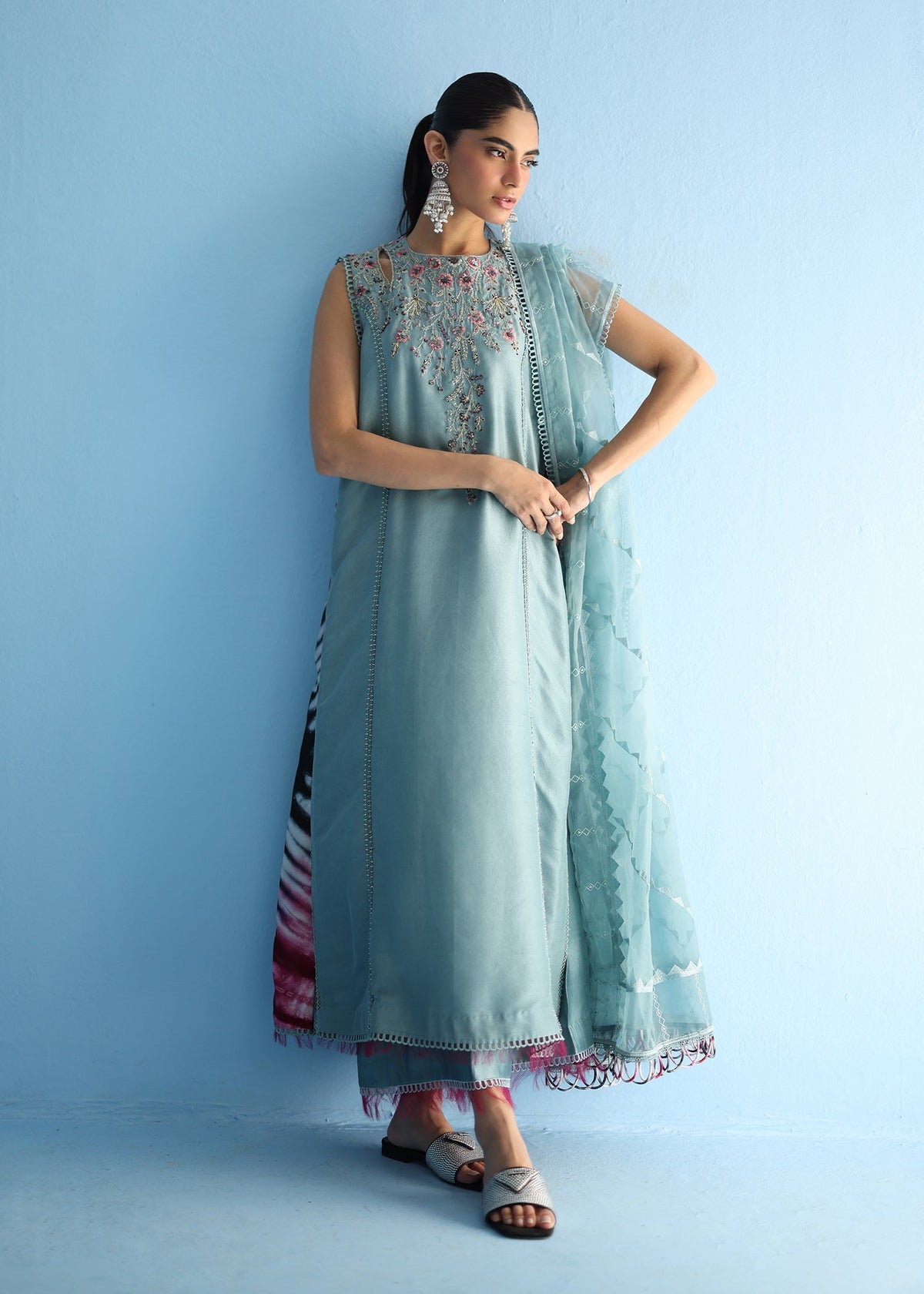 Umsha | Luxury Pret | SOAKED ASH PLUM by Umsha - Designer Dress - Type: Ladies Clothes - Available at Libayah - 100% Original