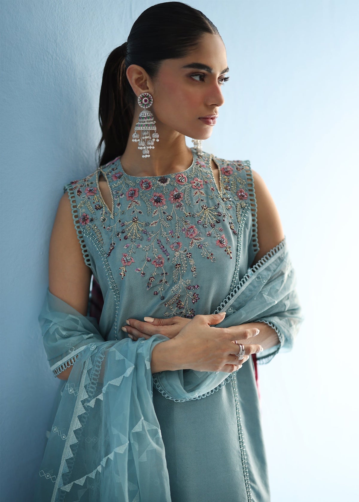 Umsha | Luxury Pret | SOAKED ASH PLUM by Umsha - Designer Dress - Type: Ladies Clothes - Available at Libayah - 100% Original