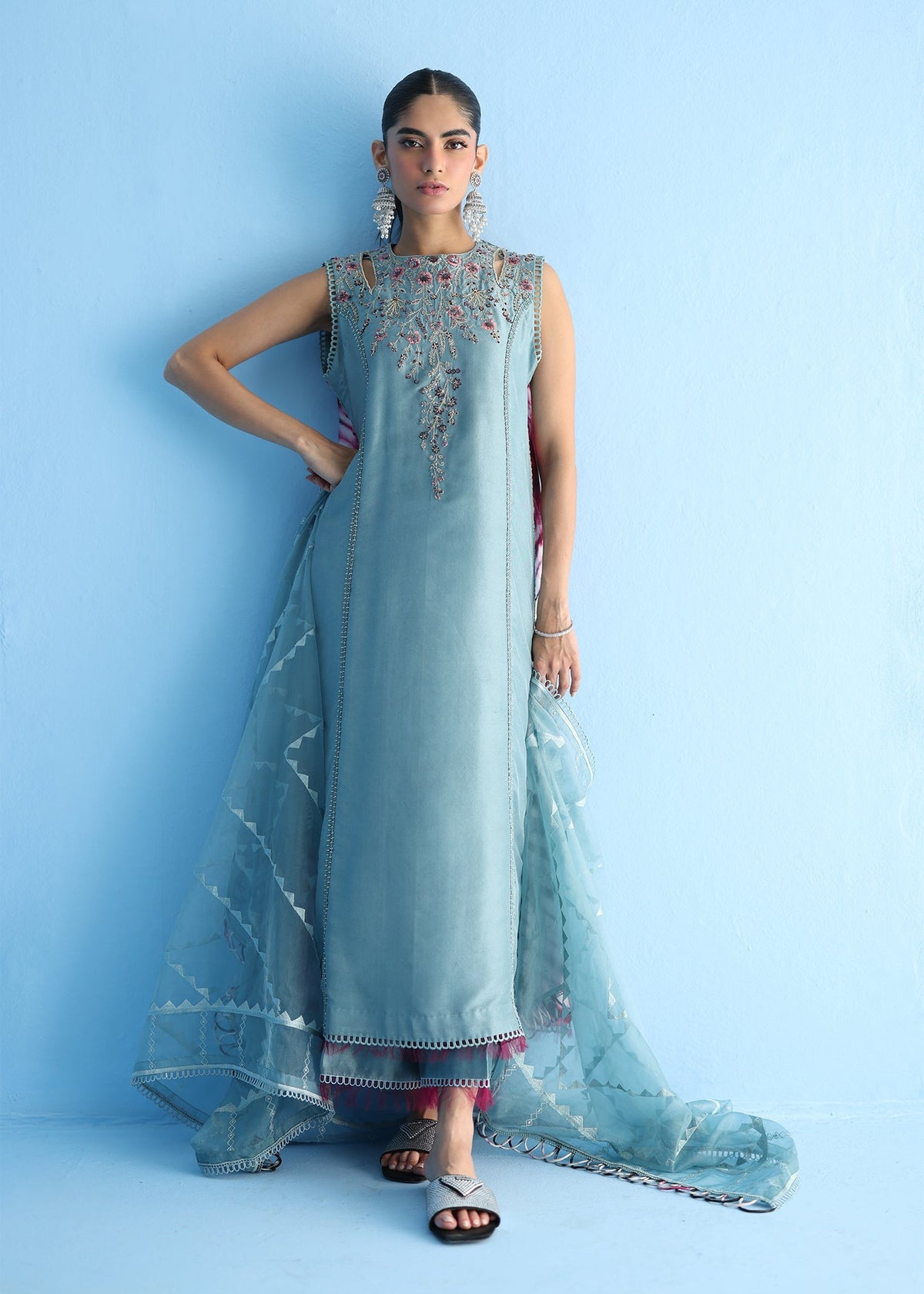 Umsha | Luxury Pret | SOAKED ASH PLUM by Umsha - Designer Dress - Type: Ladies Clothes - Available at Libayah - 100% Original
