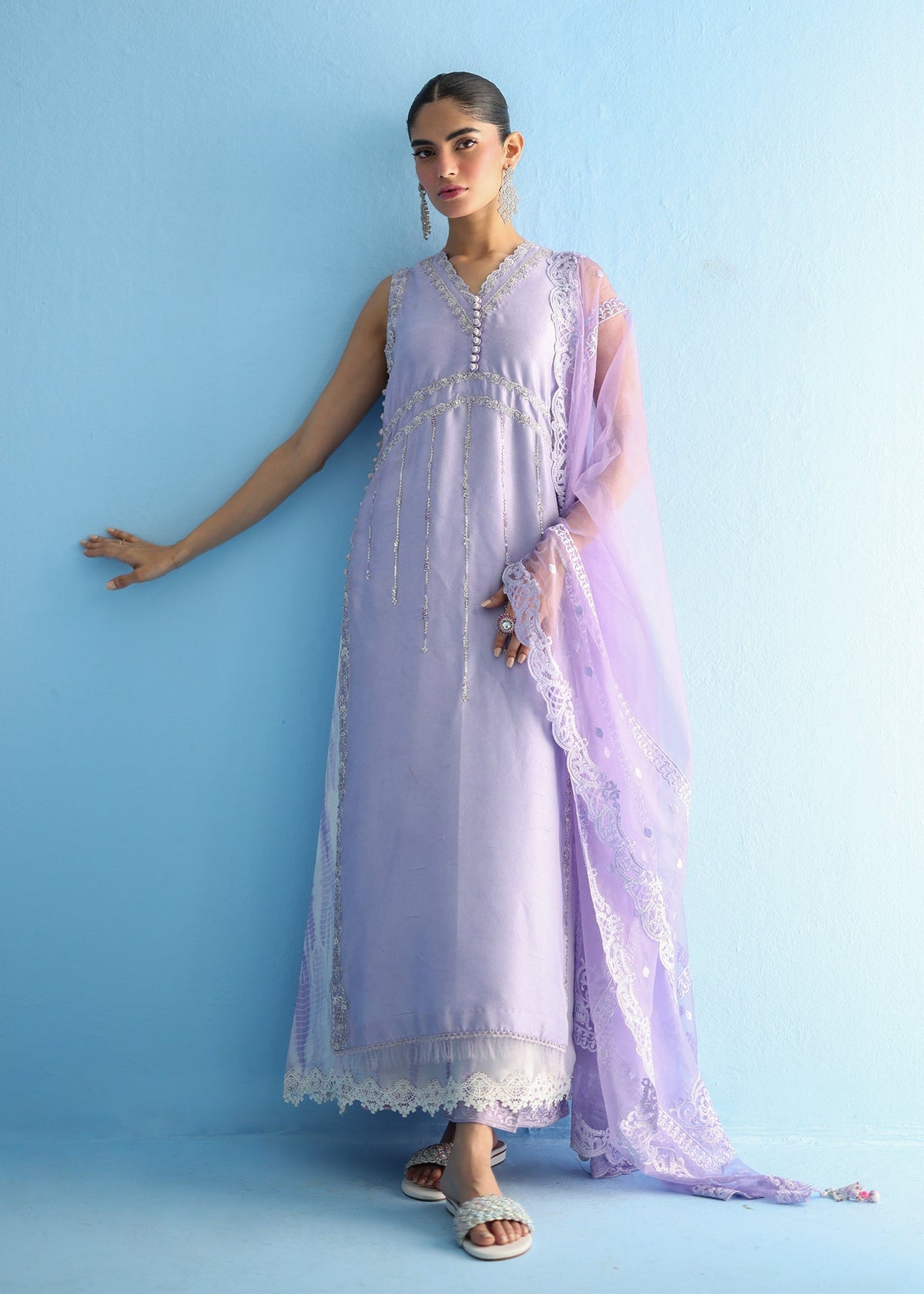 Umsha | Luxury Pret | LILAC MARBLE by Umsha - Designer Dress - Type: Ladies Clothes - Available at Libayah - 100% Original