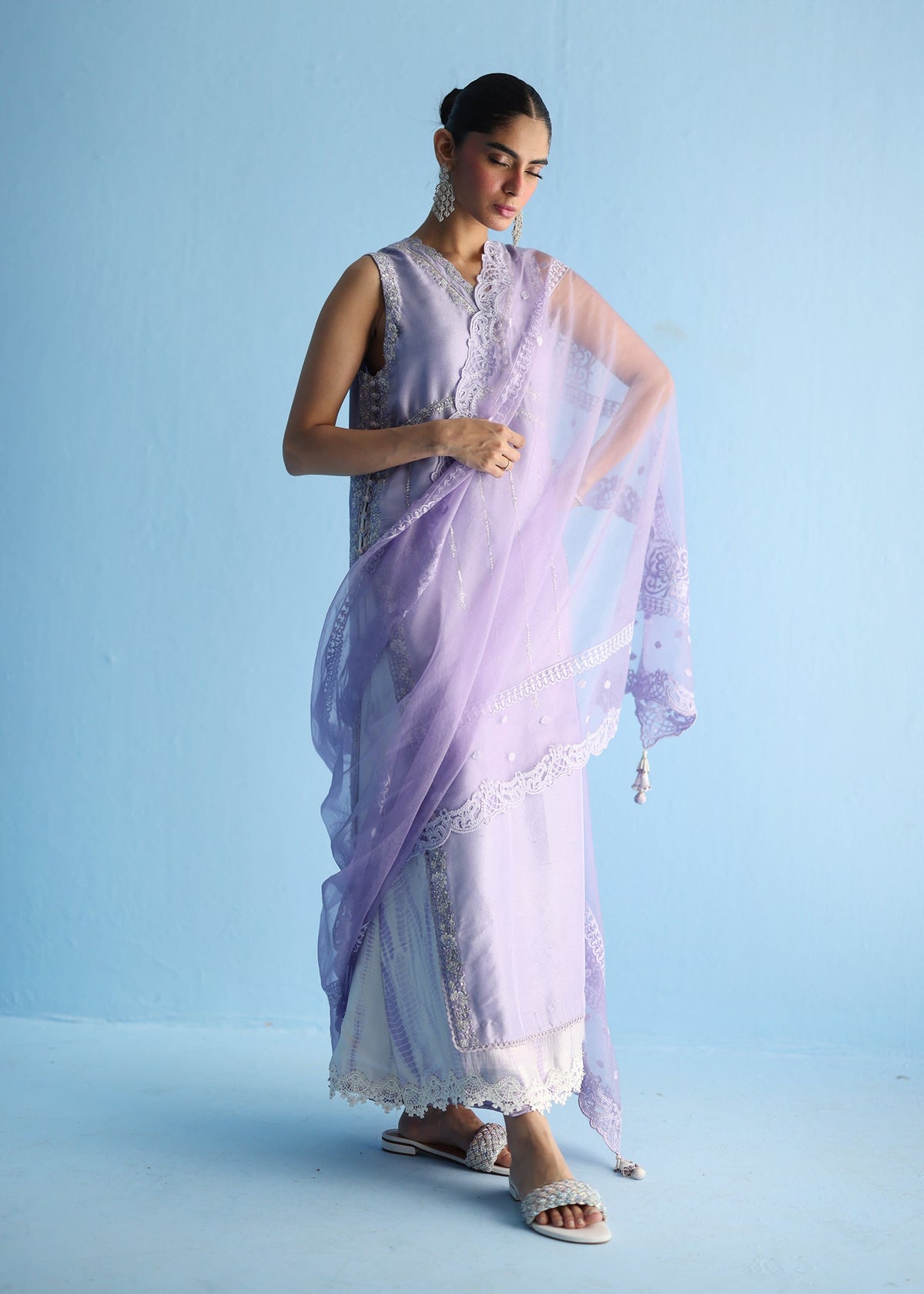 Umsha | Luxury Pret | LILAC MARBLE by Umsha - Designer Dress - Type: Ladies Clothes - Available at Libayah - 100% Original