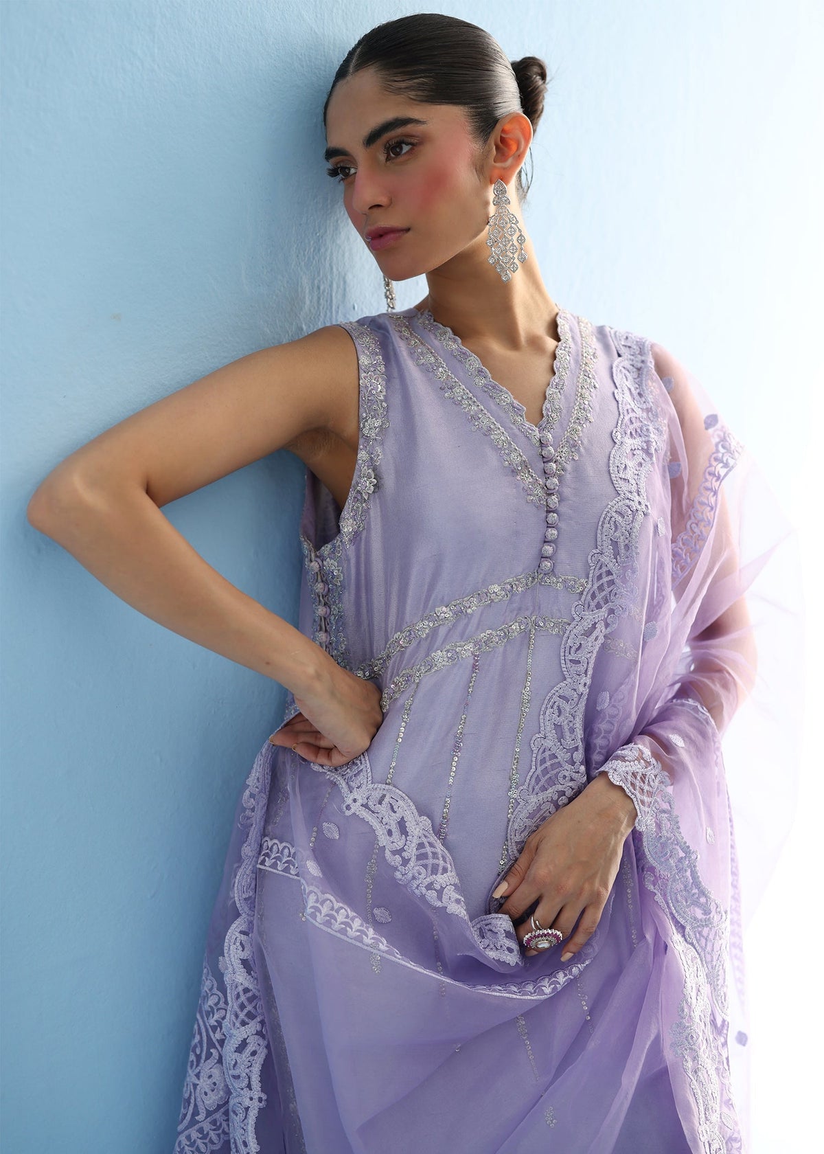 Umsha | Luxury Pret | LILAC MARBLE by Umsha - Designer Dress - Type: Ladies Clothes - Available at Libayah - 100% Original