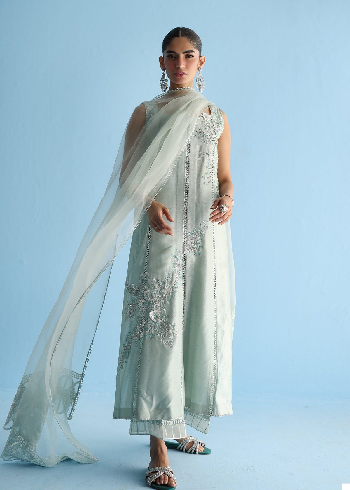 Umsha | Luxury Pret | AQUA ICE by Umsha - Designer Dress - Type: Ladies Clothes - Available at Libayah - 100% Original