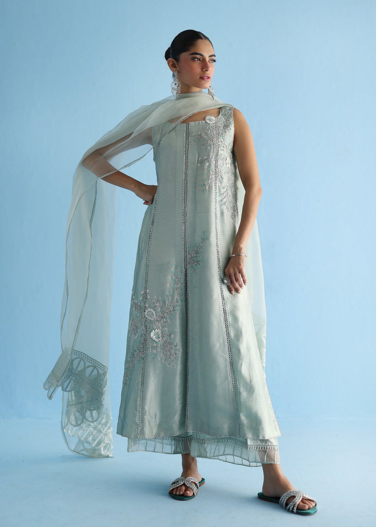 Umsha | Luxury Pret | AQUA ICE by Umsha - Designer Dress - Type: Ladies Clothes - Available at Libayah - 100% Original