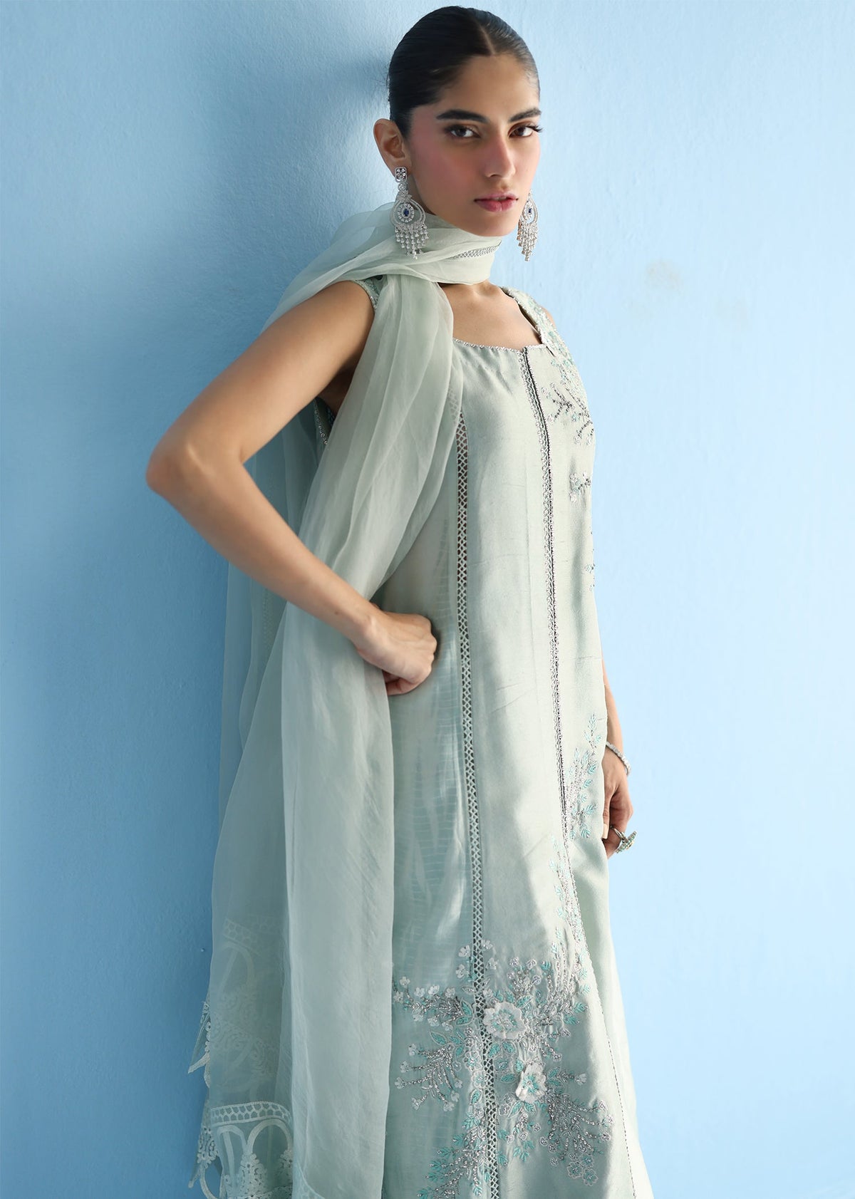 Umsha | Luxury Pret | AQUA ICE by Umsha - Designer Dress - Type: Ladies Clothes - Available at Libayah - 100% Original