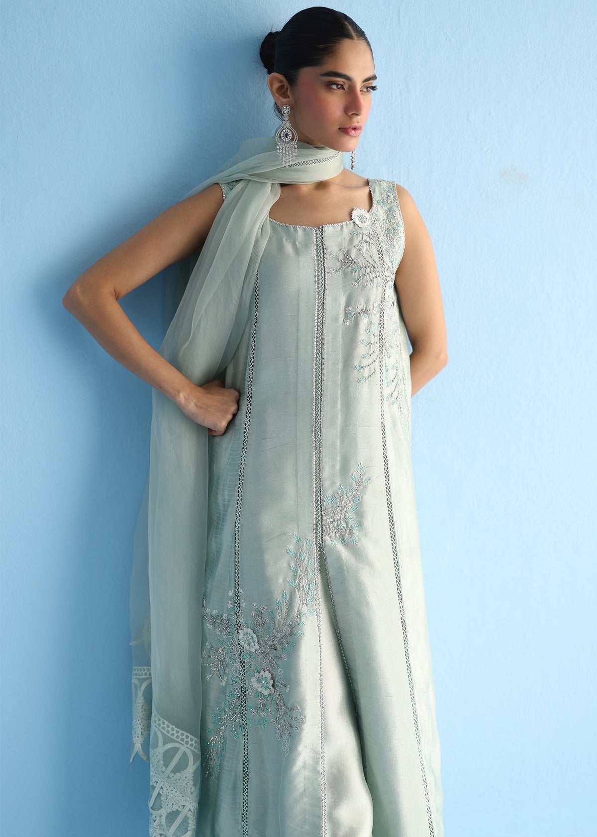 Umsha | Luxury Pret | AQUA ICE by Umsha - Designer Dress - Type: Ladies Clothes - Available at Libayah - 100% Original