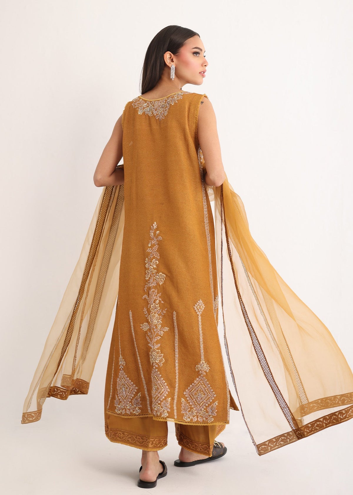 Umsha | Luxury Pret | MUSTARD CHARM by Umsha - Designer Dress - Type: Ladies Clothes - Available at Libayah - 100% Original