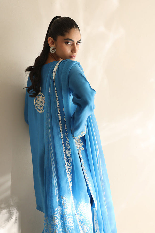 Sana Abbas | Mor Luxe | SKYLINE by Sana Abbas - Designer Dress  - Type : Ladies Clothes - Available at Libayah - 100% Original 