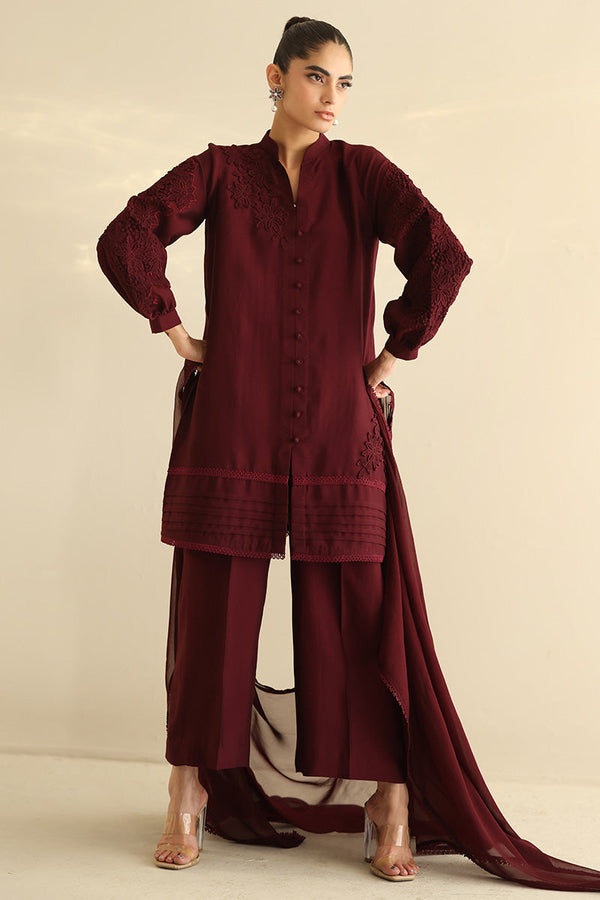 Sana Abbas | Mor Luxe | GARNET by Sana Abbas - Designer Dress  - Type : Ladies Clothes - Available at Libayah - 100% Original 