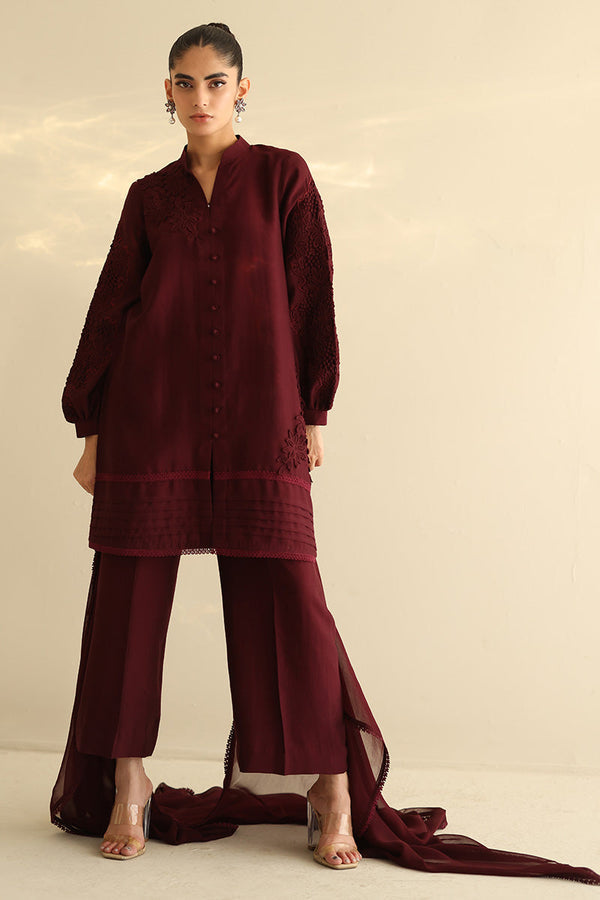 Sana Abbas | Mor Luxe | GARNET by Sana Abbas - Designer Dress  - Type : Ladies Clothes - Available at Libayah - 100% Original 