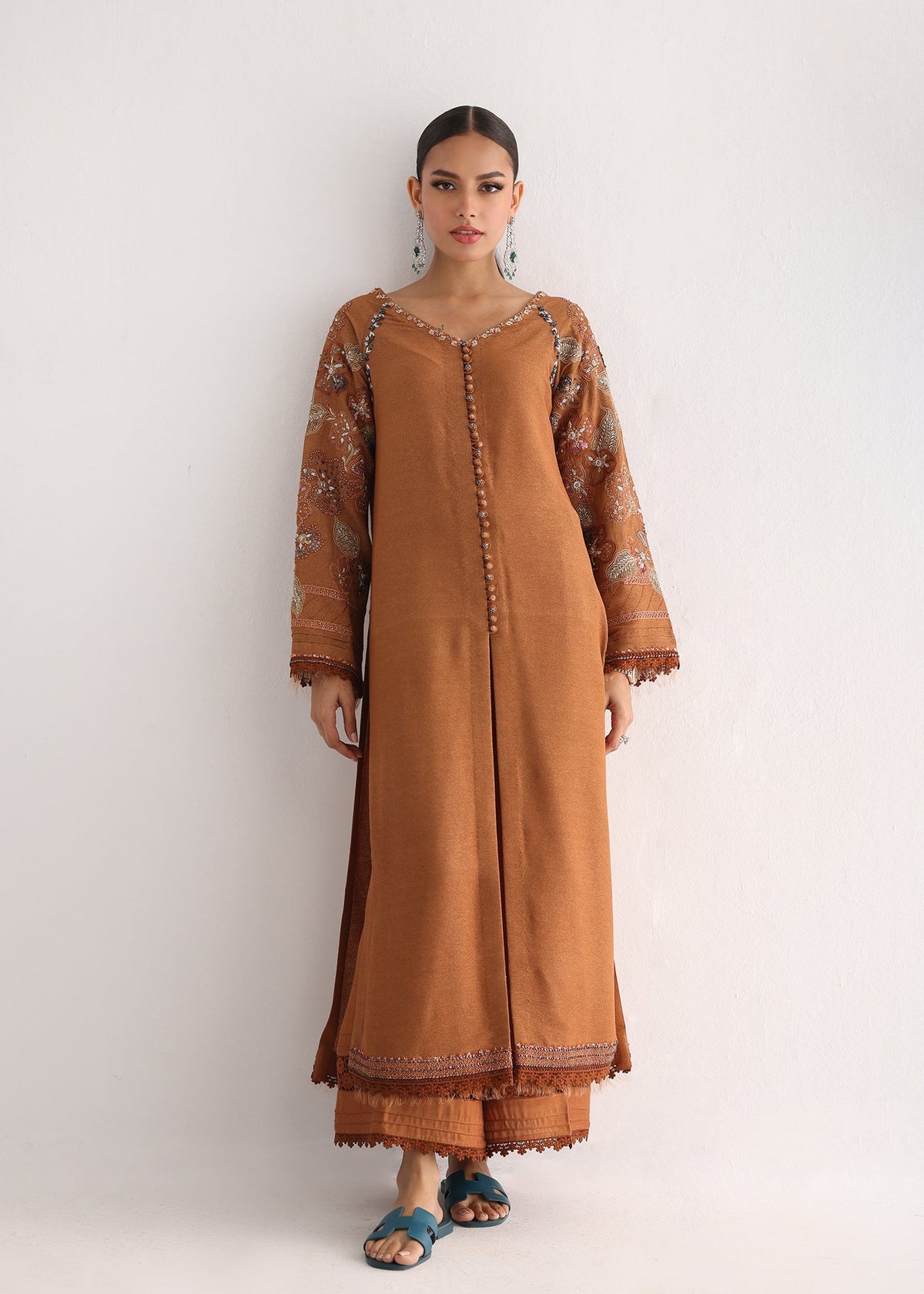 Umsha | Luxury Pret |RADIANT TAN by Umsha - Designer Dress - Type: Ladies Clothes - Available at Libayah - 100% Original