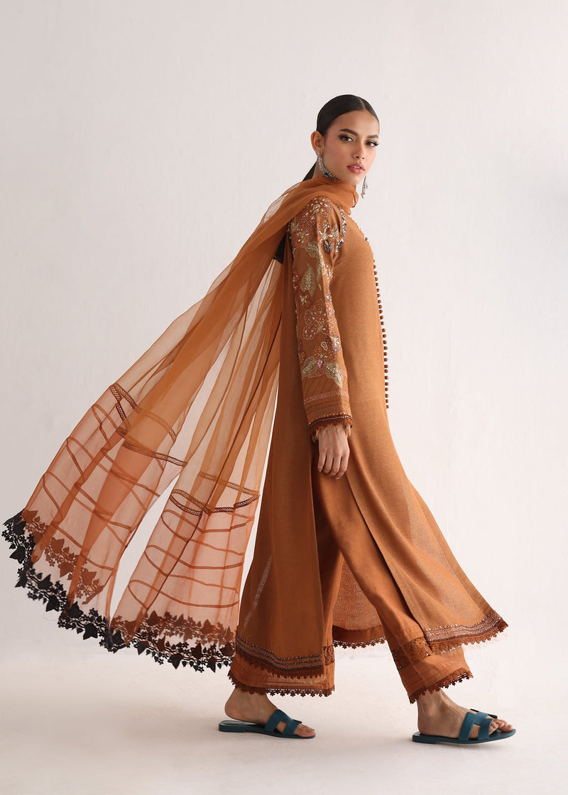 Umsha | Luxury Pret |RADIANT TAN by Umsha - Designer Dress - Type: Ladies Clothes - Available at Libayah - 100% Original