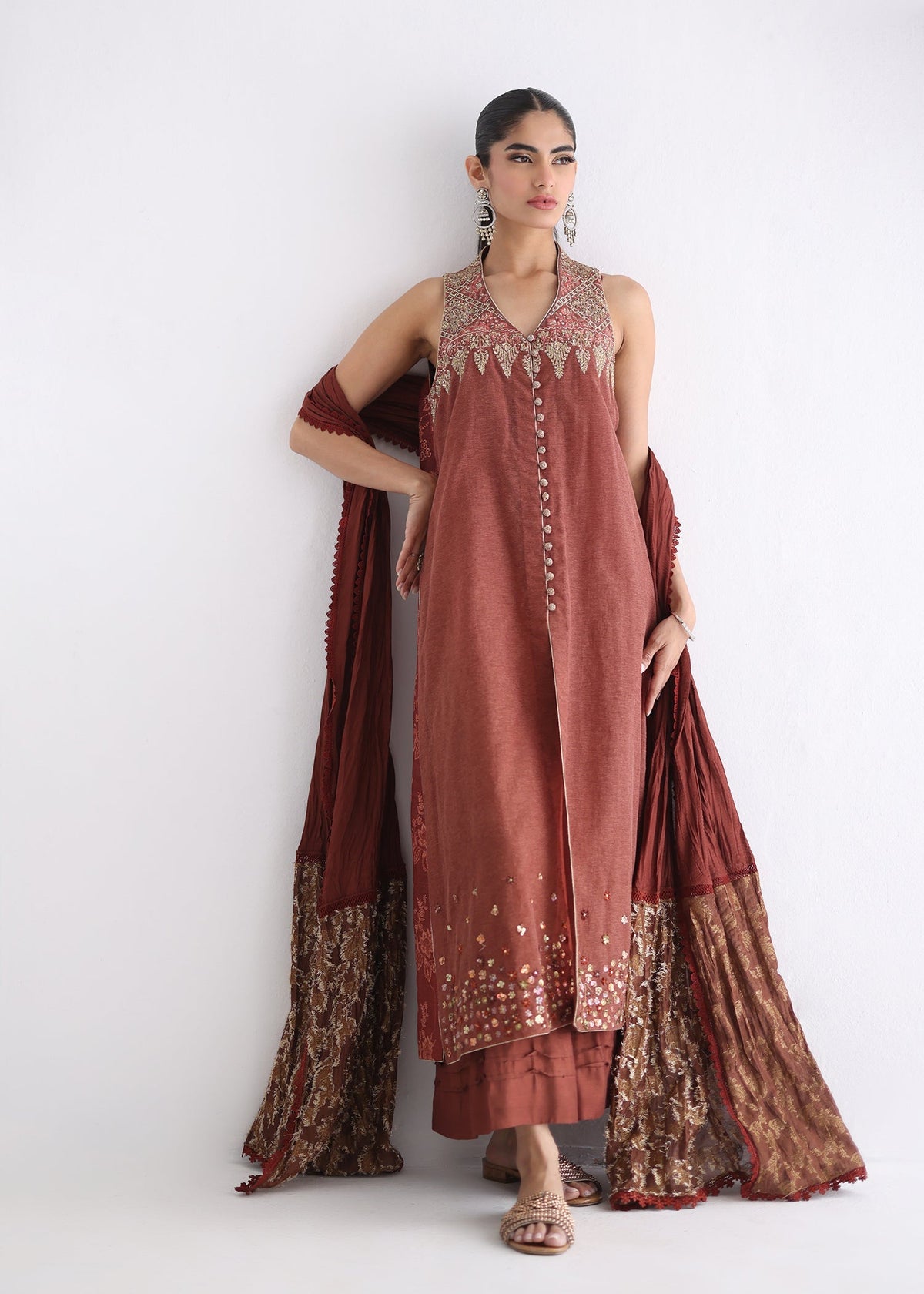 Umsha | Luxury Pret | MAJESTIC SANDALWOOD by Umsha - Designer Dress - Type: Ladies Clothes - Available at Libayah - 100% Original