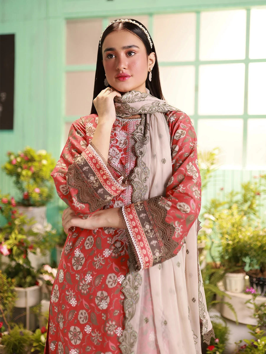 Salitex | Izel Lawn 24 | LUXURY LAWN EMBROIDERED SUIT by Salitex - Designer Dress - Type: Casuals - Available at Libayah - 100% Original