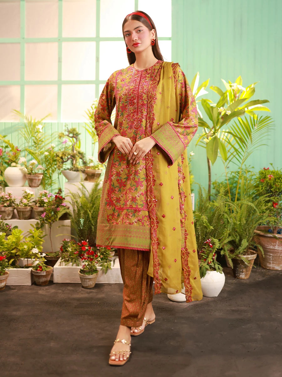 Salitex | Izel Lawn 24 | LUXURY LAWN EMBROIDERED SUIT by Salitex - Designer Dress - Type: Casuals - Available at Libayah - 100% Original