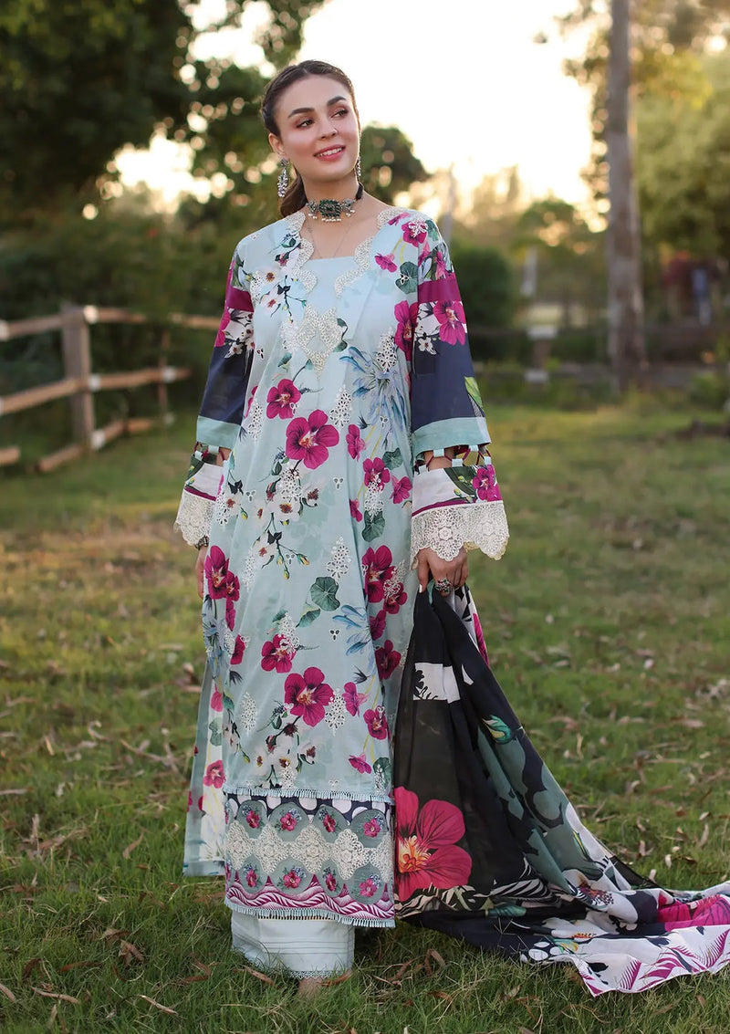 Elaf Premium | Prints Chikankari 24 | 01B AQUABELLA by Elaf Premium - Designer Dress - Type: Ladies Clothes - Available at Libayah - 100% Original