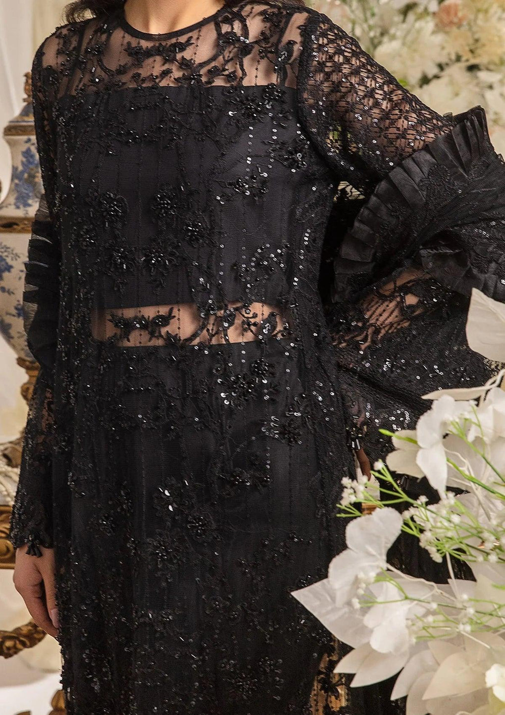 Elaf Premium | Evara Formals 24 | EFE-05 MAJESTY by Elaf Premium - Designer Dress - Type: The Formal Exhibit - Available at Libayah - 100% Original