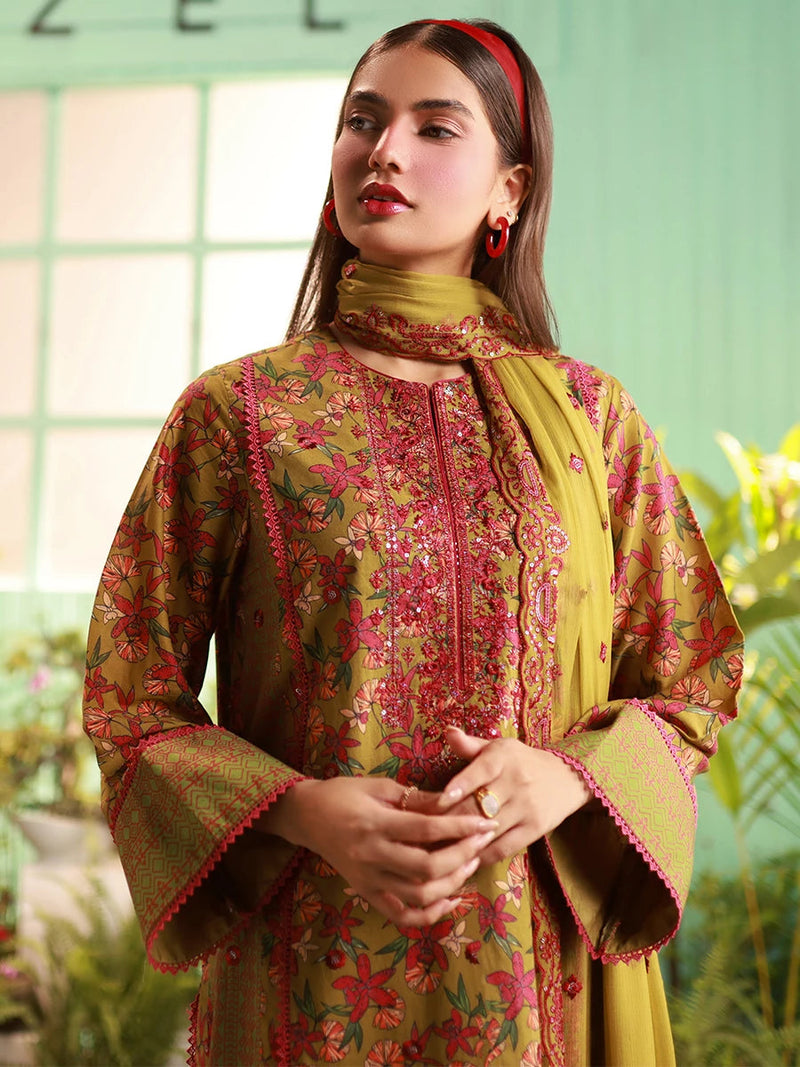 Salitex | Izel Lawn 24 | LUXURY LAWN EMBROIDERED SUIT by Salitex - Designer Dress - Type: Casuals - Available at Libayah - 100% Original