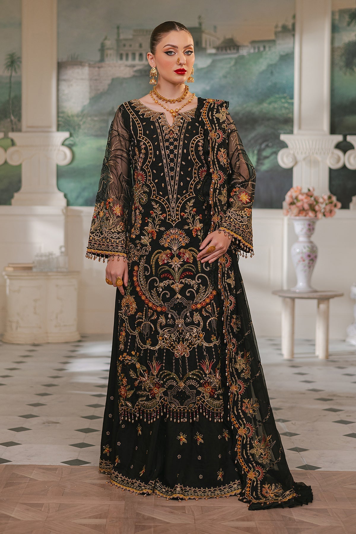 Raeesa Premium | Ada Premium Collection | HU - 46 Black Swan by Raeesa Premium - Designer Dress - Type: Ladies Clothes - Available at Libayah - 100% Original