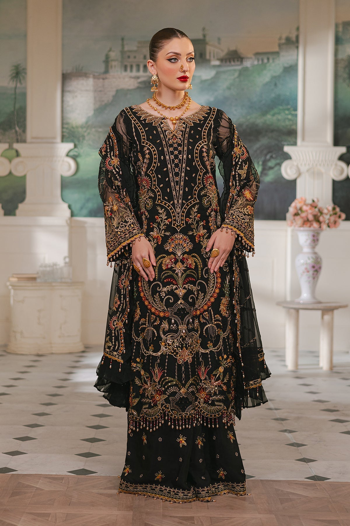 Raeesa Premium | Ada Premium Collection | HU - 46 Black Swan by Raeesa Premium - Designer Dress - Type: Ladies Clothes - Available at Libayah - 100% Original